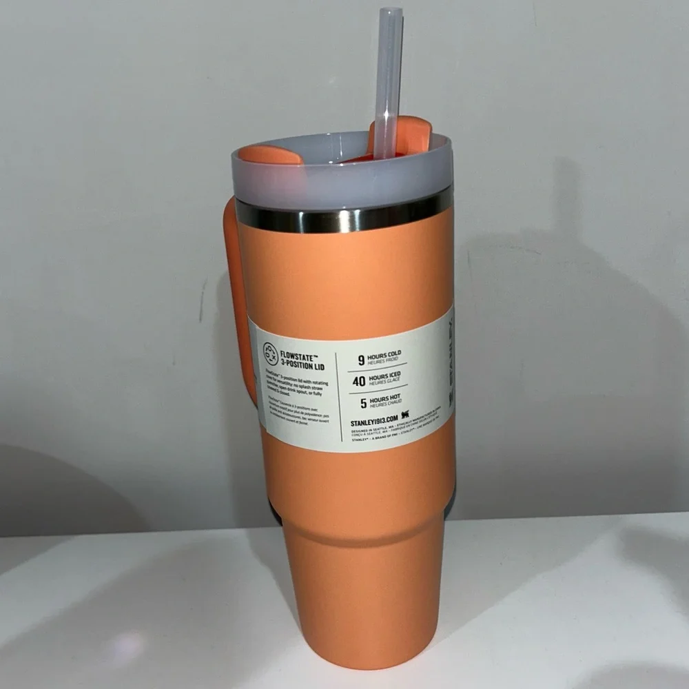 Stanley The Flowstate Quencher H2.0 Tumbler 30oz Nectarine Orange - Picture 4 of 7